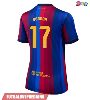 Lacne Ženy Futbalové dres Barcelona Anthony Gordon #17 2026-27 Krátky Rukáv - Domáci